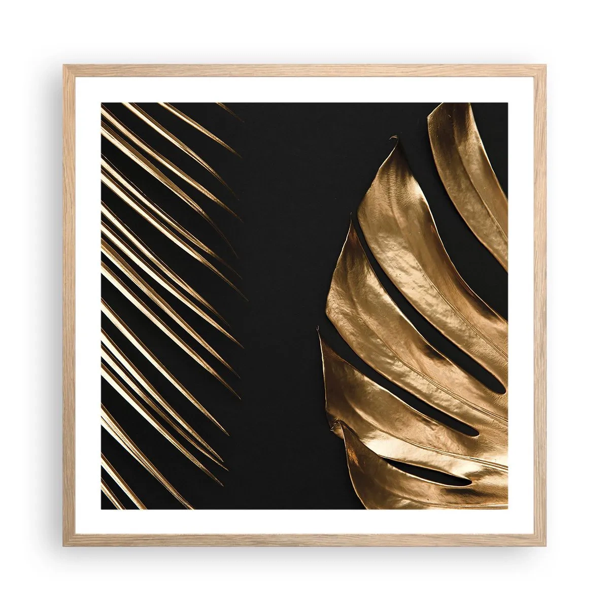 Een poster in een licht eiken lijst - Anders en net zo duur - 60x60 cm