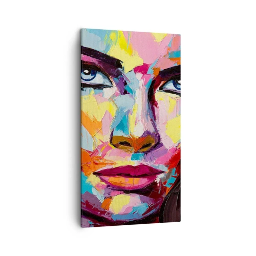 Schilderen op canvas - De ziel is ook kleurrijk - 45x80 cm