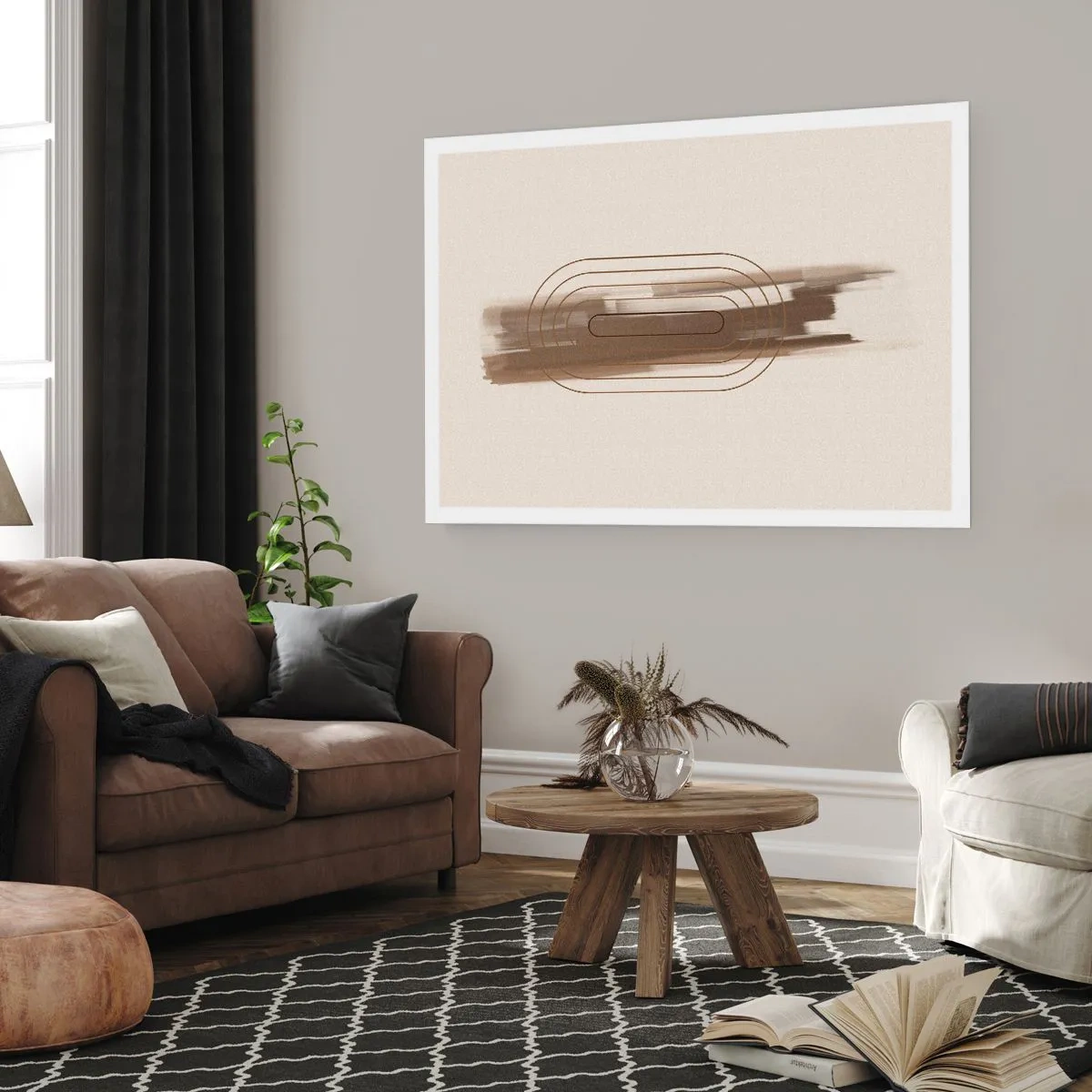 Poster - Een briesje grijs - 100x70 cm