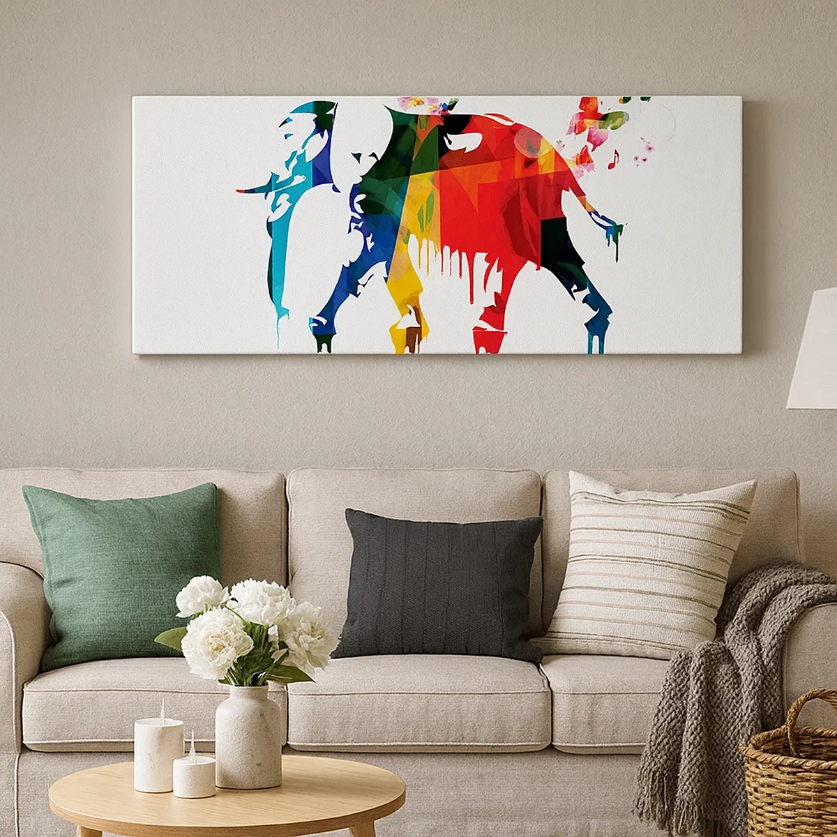 Schilderen op canvas - Iedereen kan dansen - 30x30 cm