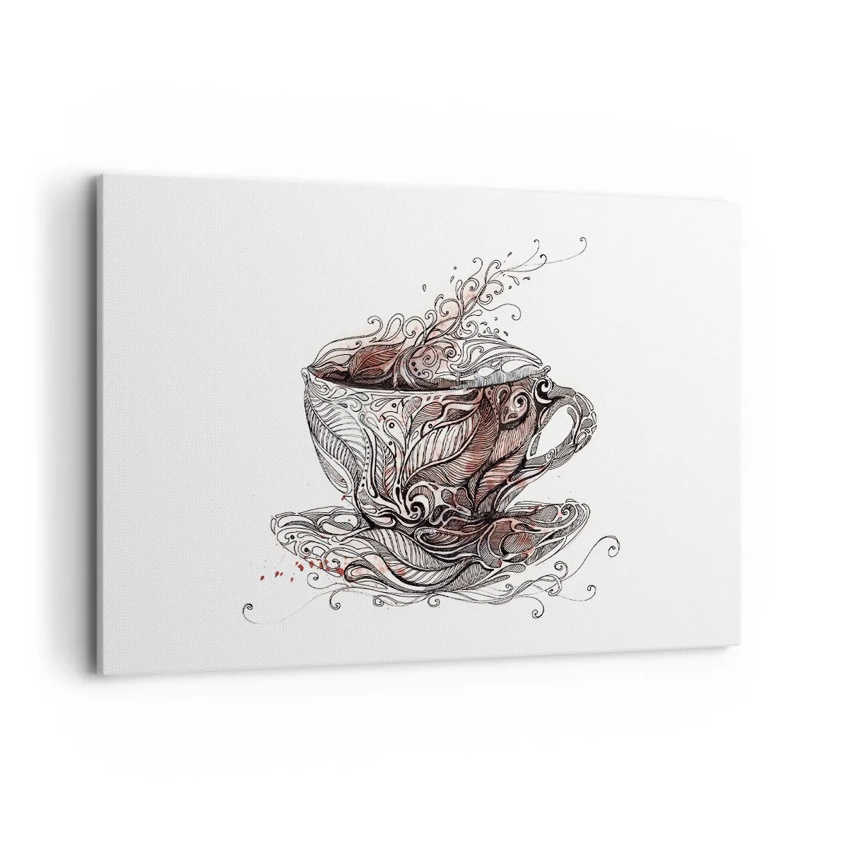 Schilderen op canvas - Thee voor alles - 120x80 cm