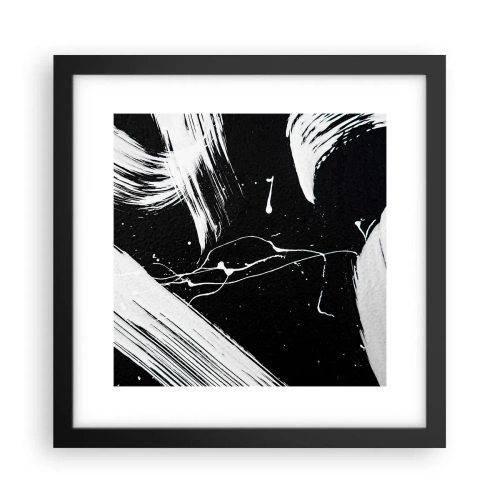 Poster in een zwarte lijst - Breek de duisternis - 30x30 cm