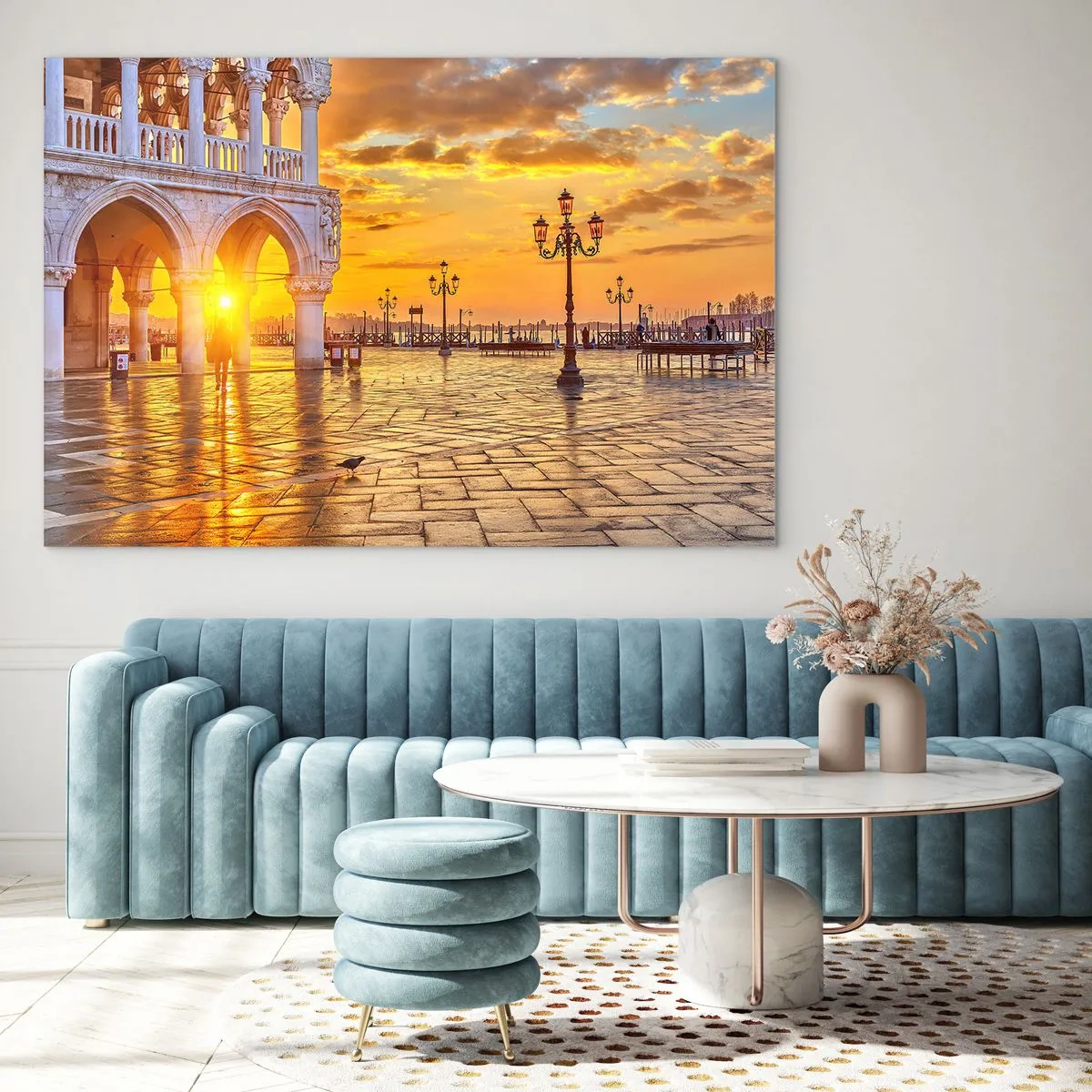 Schilderen op glas - Waar is iedereen? - 120x80 cm