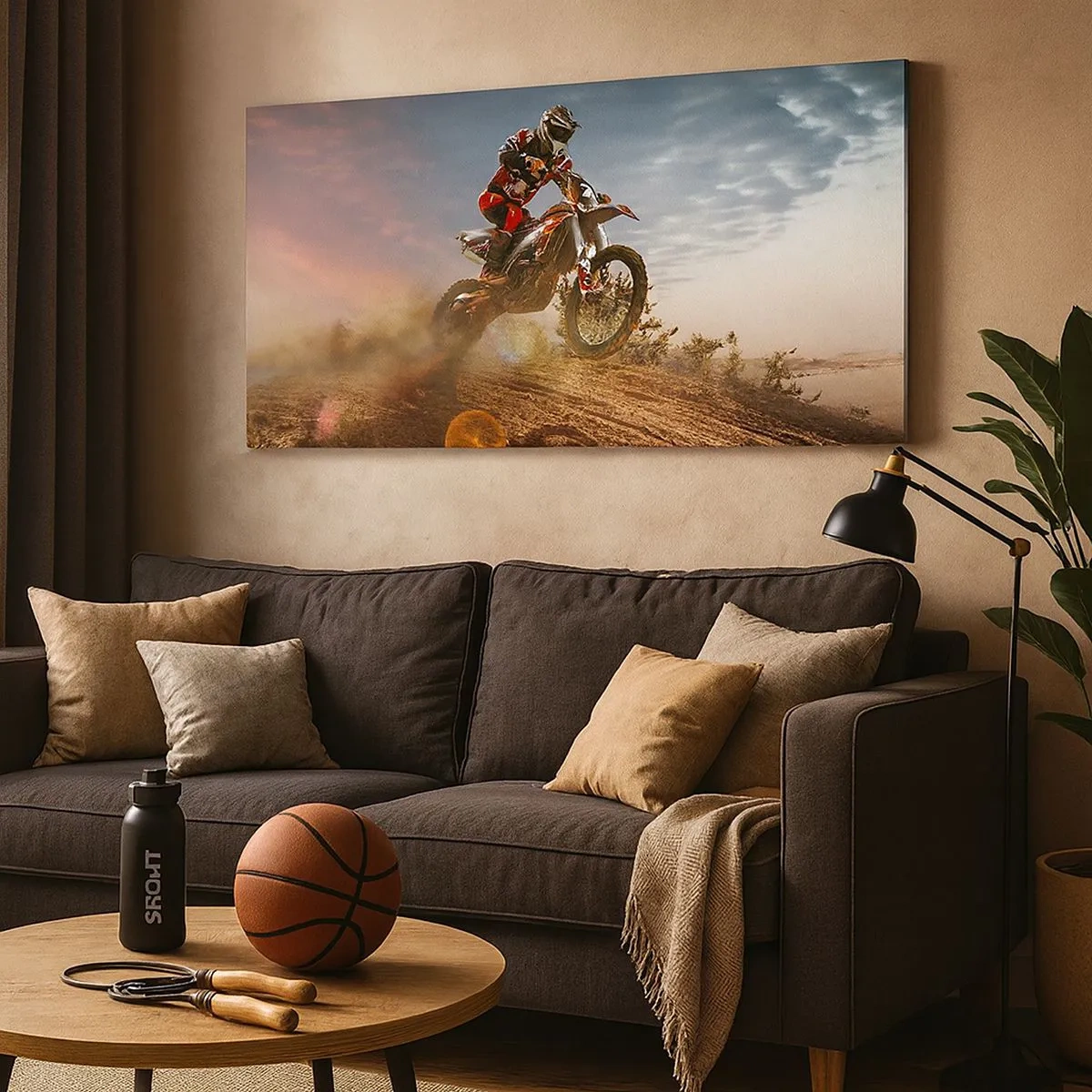 Schilderen op canvas - Voor overwinning - 100x40 cm