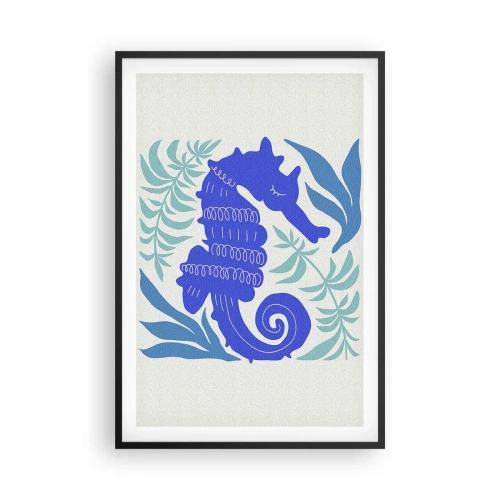 Poster in een zwarte lijst - In een onderwaterweide - 61x91 cm