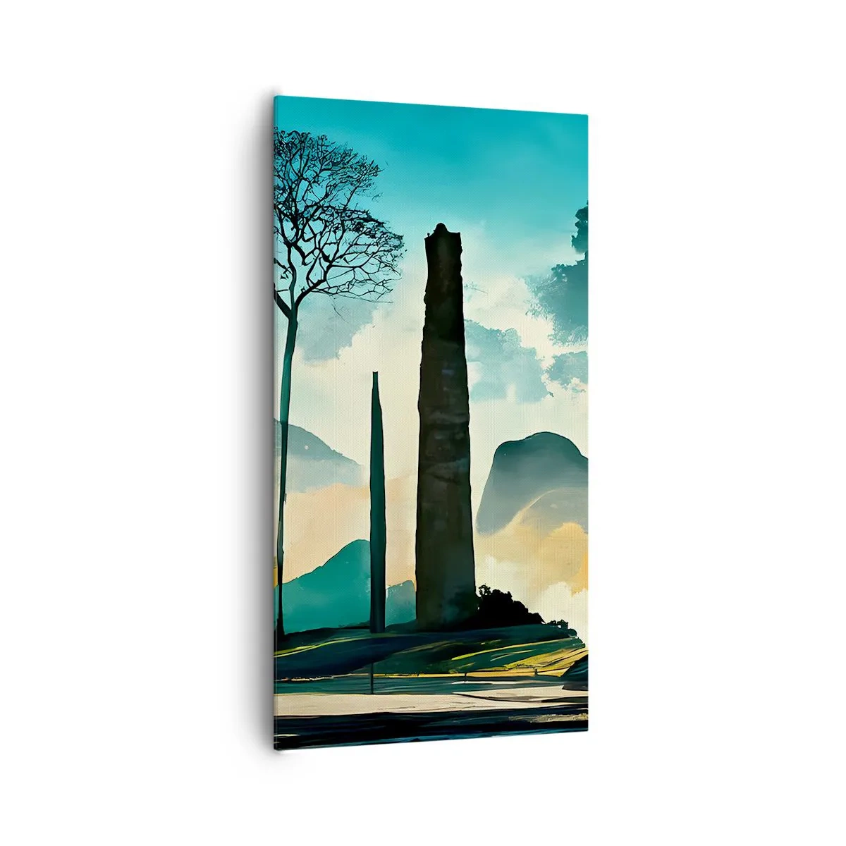 Schilderen op canvas - Nog hoger en hoger - 65x120 cm