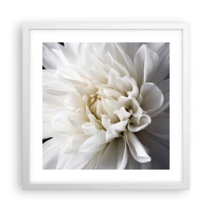 Poster in een witte lijst - Ochtend van de bruid - 40x40 cm