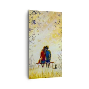 Schilderen op canvas - Een magisch moment - 65x120 cm