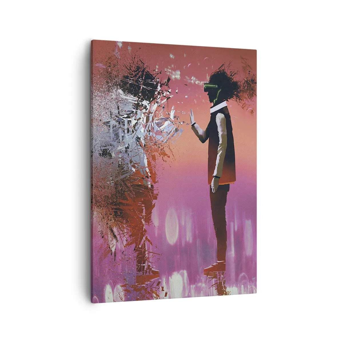 Schilderen op canvas - Kun je naar jezelf kijken? - 50x70 cm