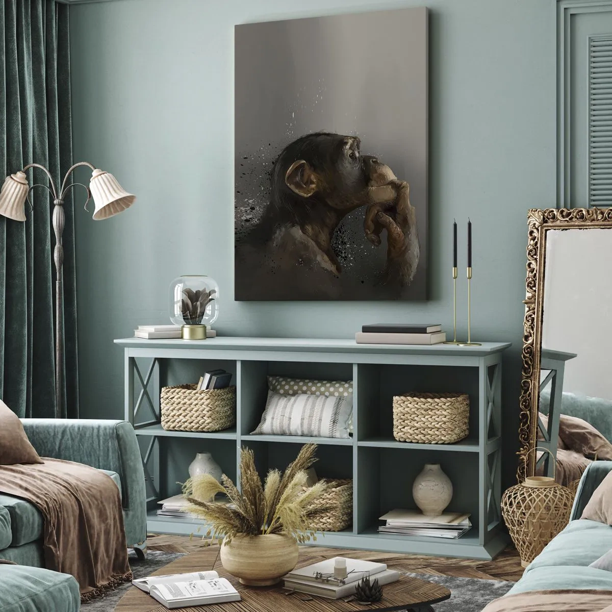 Schilderen op canvas - Zeker een denker - 80x120 cm