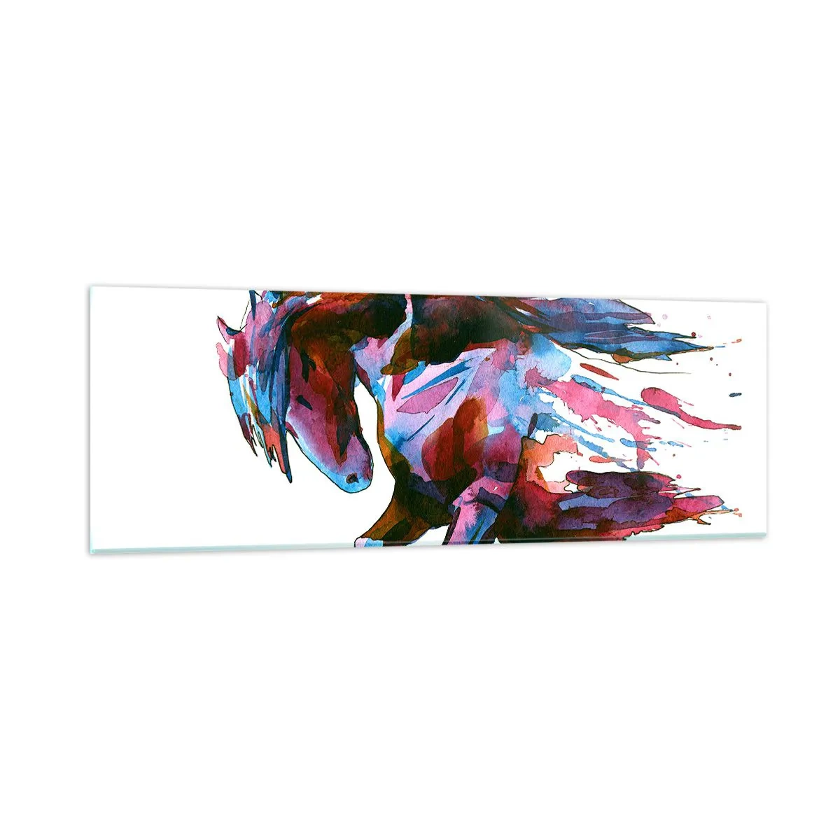 Schilderen op glas - In vervoering - 90x30 cm