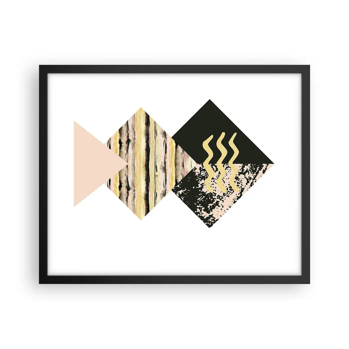 Poster in een zwarte lijst - Er is niet zo eenvoudig - 50x40 cm