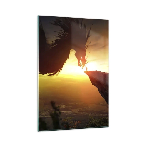 Schilderen op glas - Drakendoder - 80x120 cm