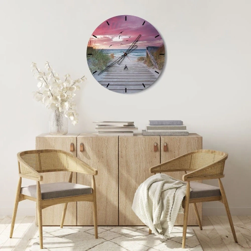 Wandklok - Klok - Baltische indruk - 40x40 cm