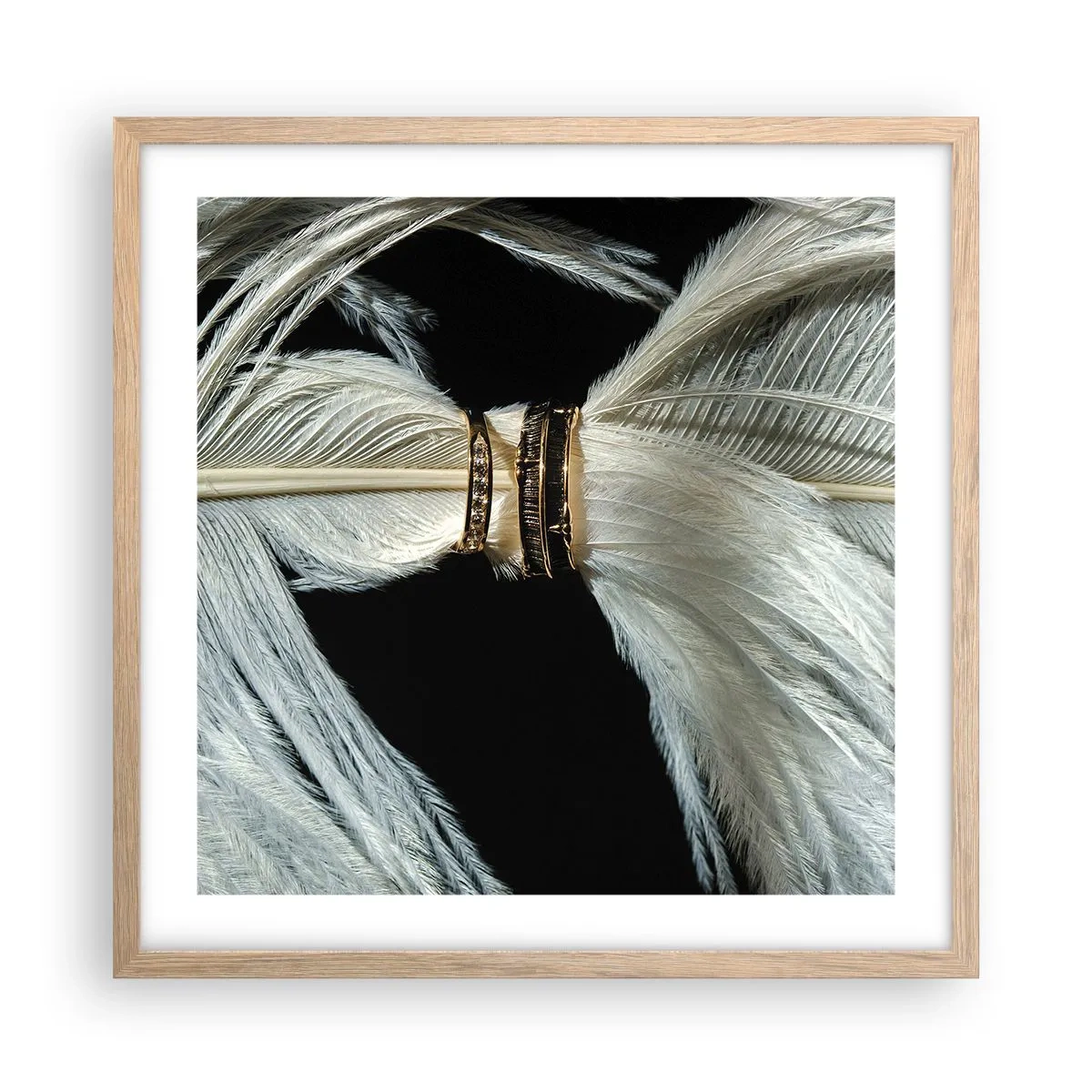 Een poster in een licht eiken lijst - ... en ik zal je niet verlaten ... - 50x50 cm