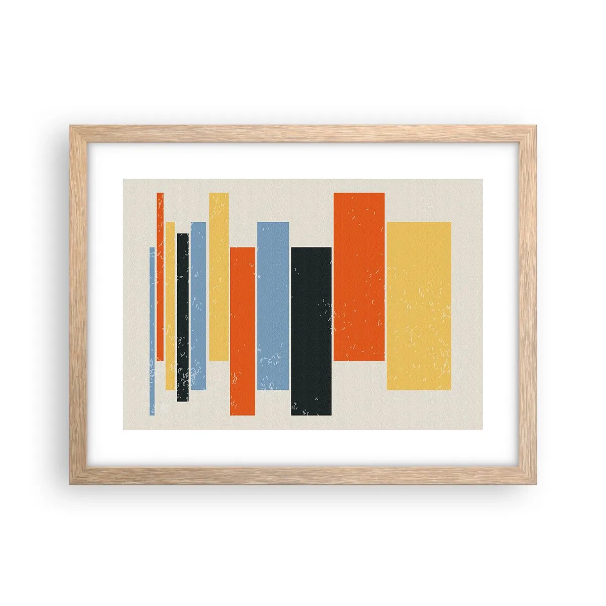 Een poster in een licht eiken lijst - Muzieknotatie - 40x30 cm