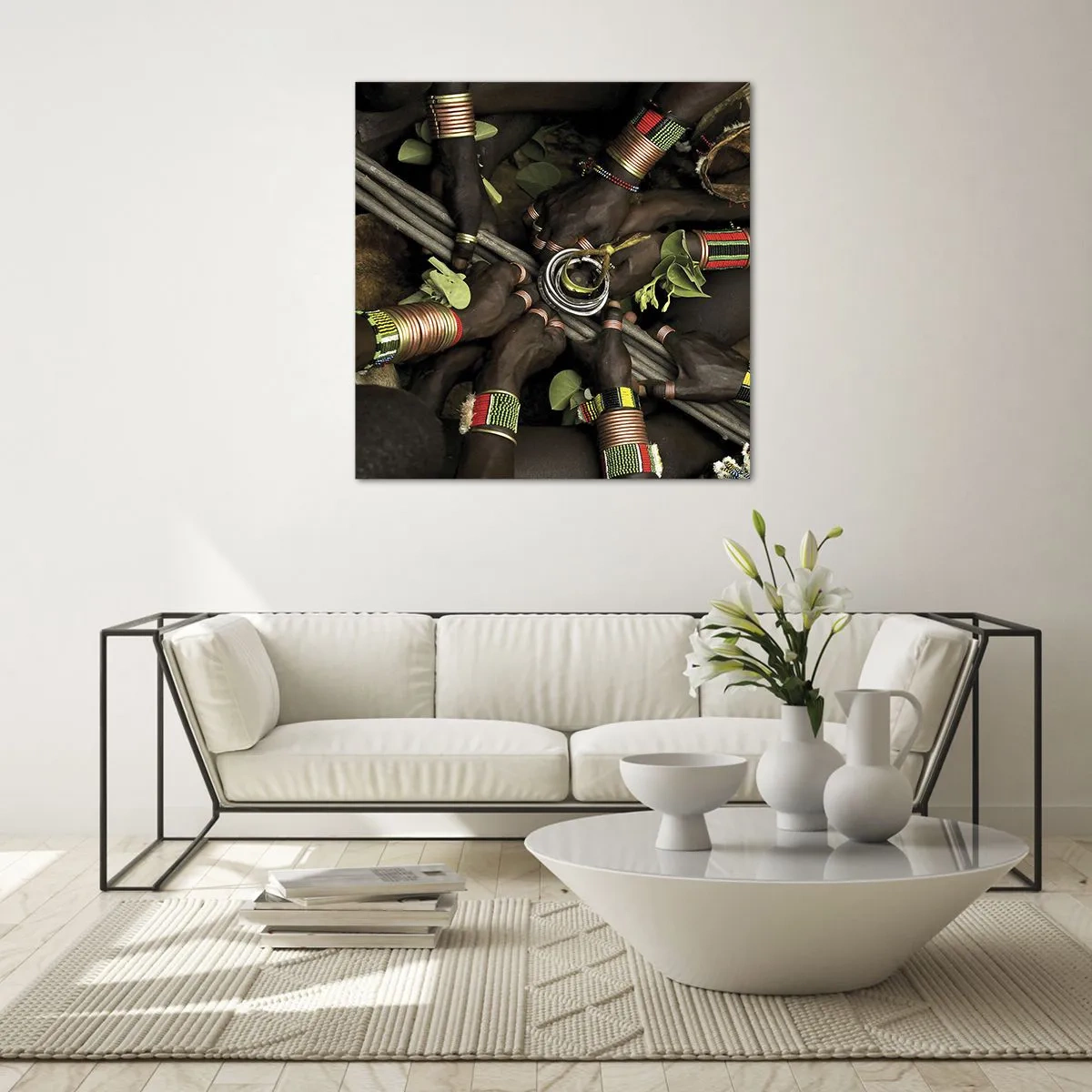 Schilderen op glas - Wij zijn samen - 50x50 cm