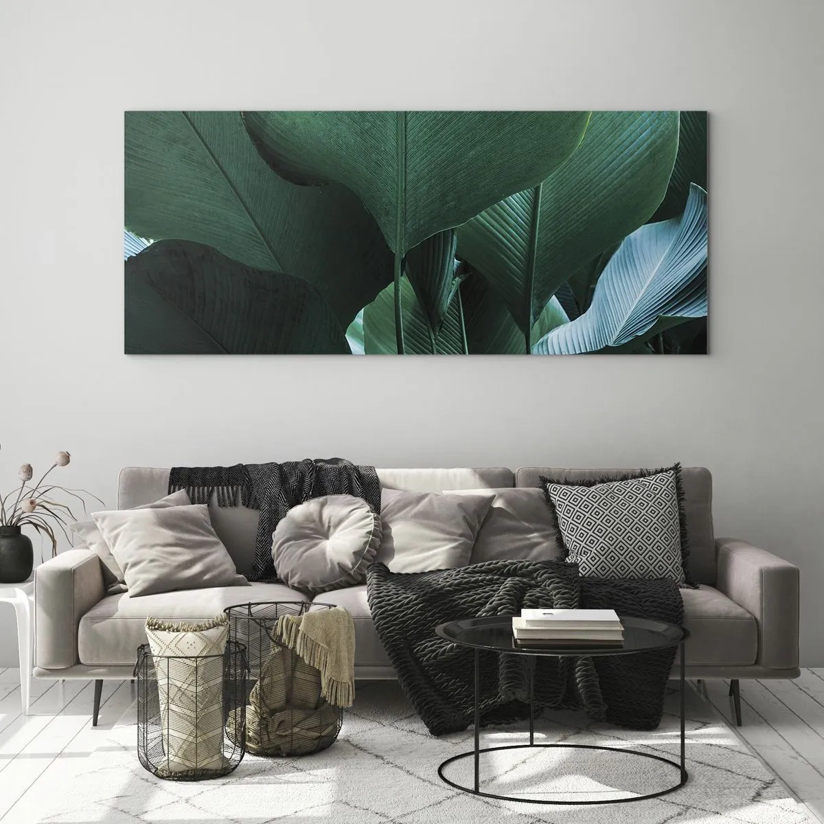 Schilderen op glas - Naar het licht gekeerd - 120x50 cm