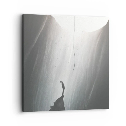 Schilderen op canvas - Er is altijd een uitweg - 30x30 cm