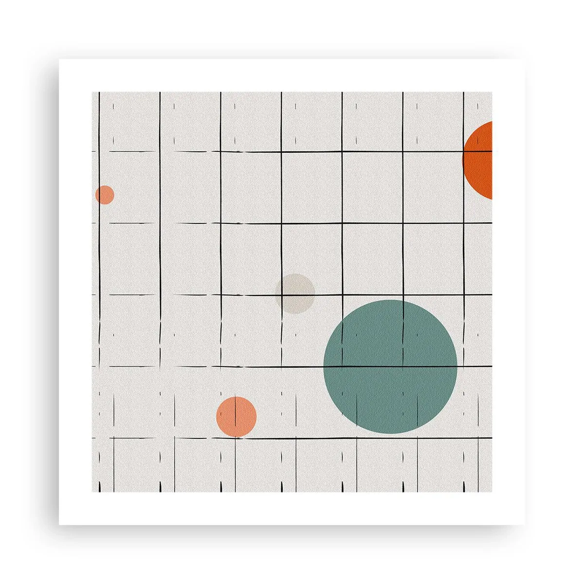 Poster - Gevangen. Wij of zij? - 50x50 cm