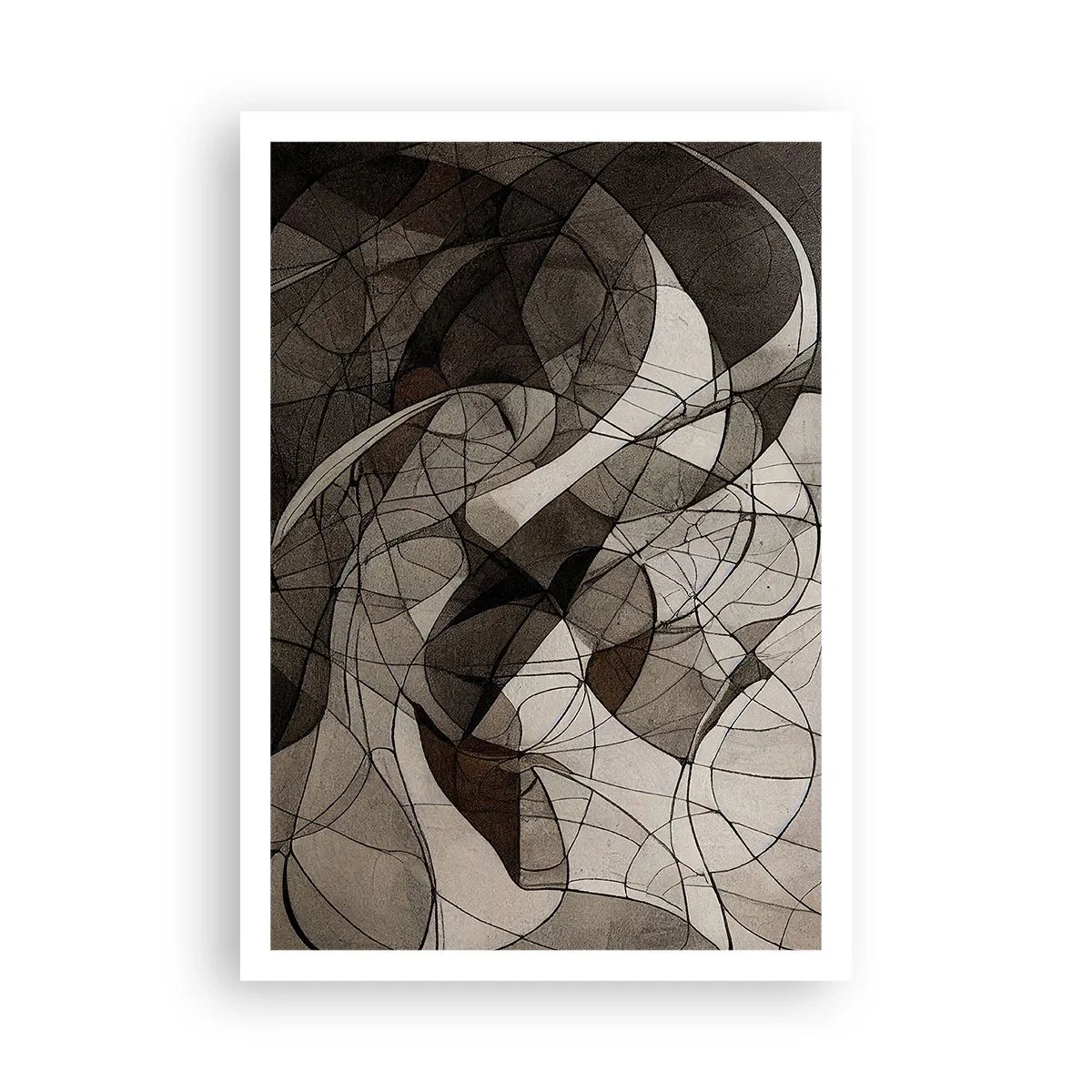 Poster - Circulatie van aardekleuren - 70x100 cm