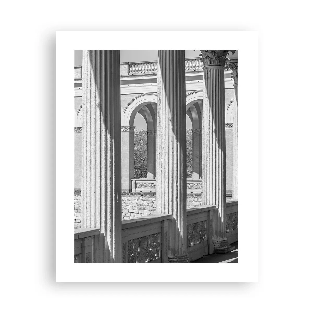 Poster - Zonnige arcade - 40x50 cm