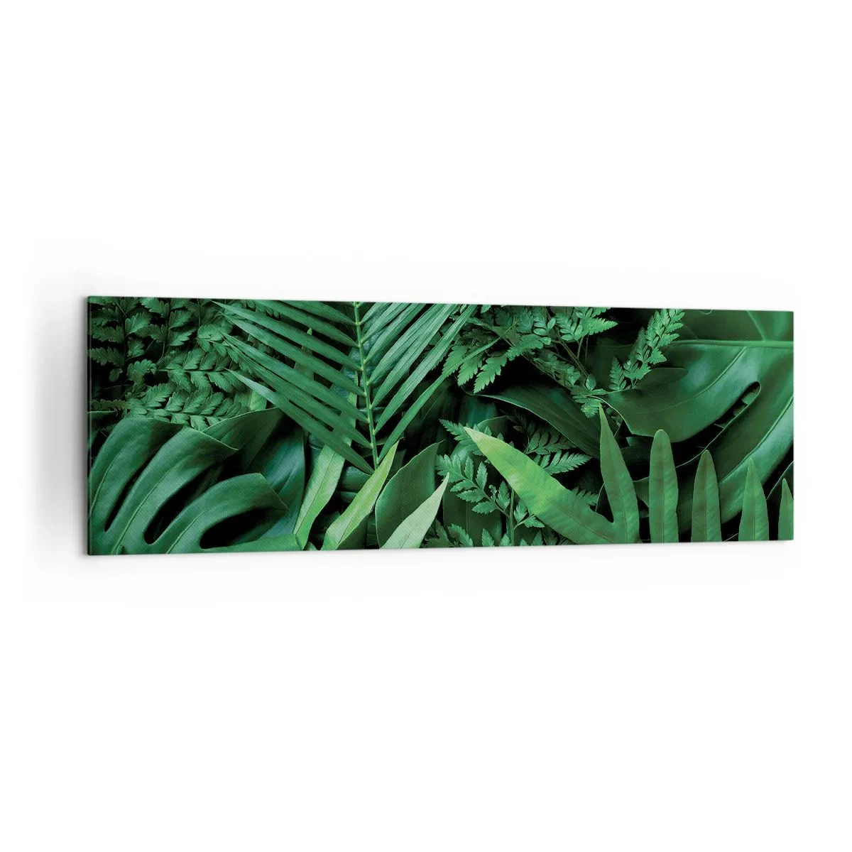 Schilderen op canvas - Ineengedoken in het groen - 160x50 cm