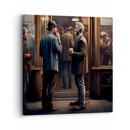 Schilderen op canvas - Een goed moment van de dag - 30x30 cm