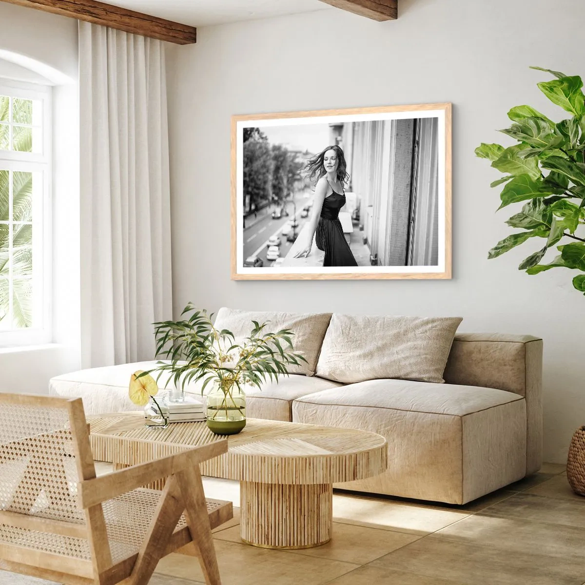 Een poster in een licht eiken lijst - Zeker een Parijzenaar - 40x30 cm