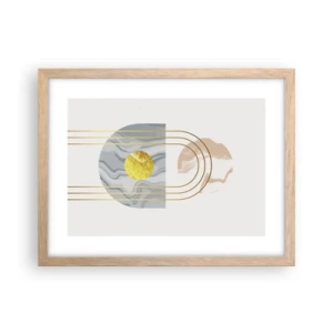 Een poster in een licht eiken lijst - Helderheid en schittering - 40x30 cm