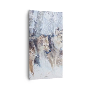 Schilderen op canvas - Aandacht! Hier komt ... - 65x120 cm