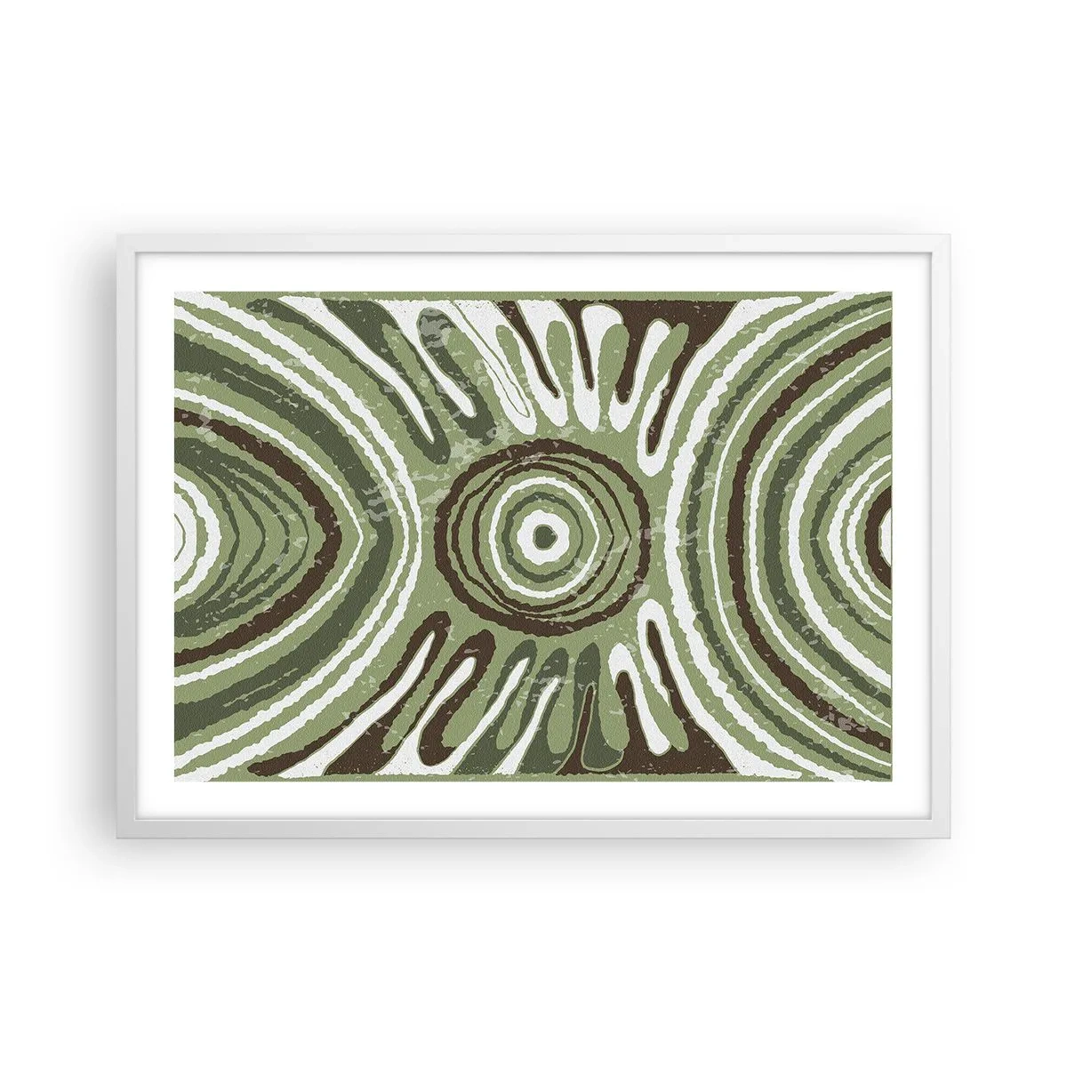 Poster in een witte lijst - Een explosie van emoties - 70x50 cm