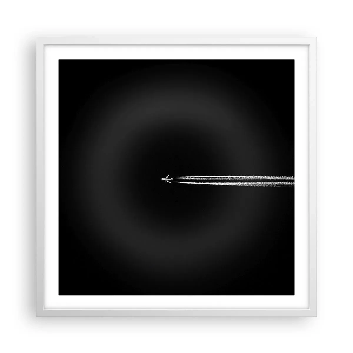 Poster in een witte lijst - Naar een andere dimensie - 60x60 cm