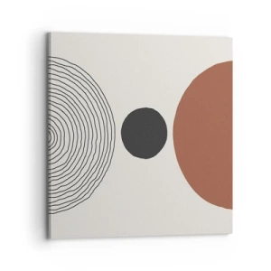 Schilderen op canvas - Het middelpunt van de aandacht - 70x70 cm