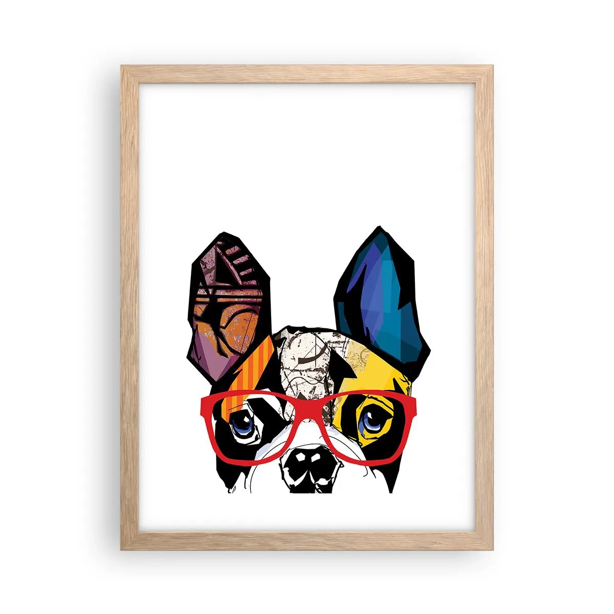 Een poster in een licht eiken lijst - intellectueel - 30x40 cm