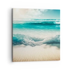 Schilderen op canvas - De vrede van de oceaan - 70x70 cm
