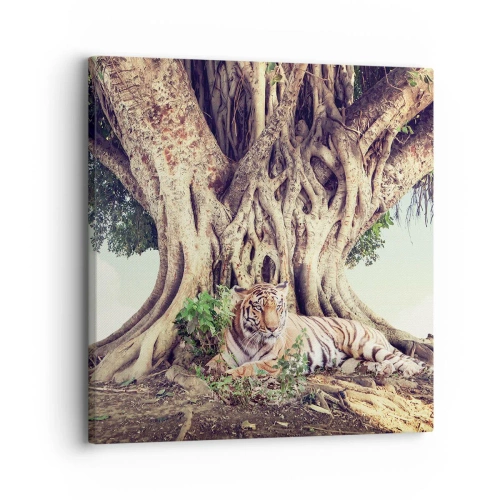Schilderen op canvas - Uitzicht vanuit het boek Genesis - 30x30 cm