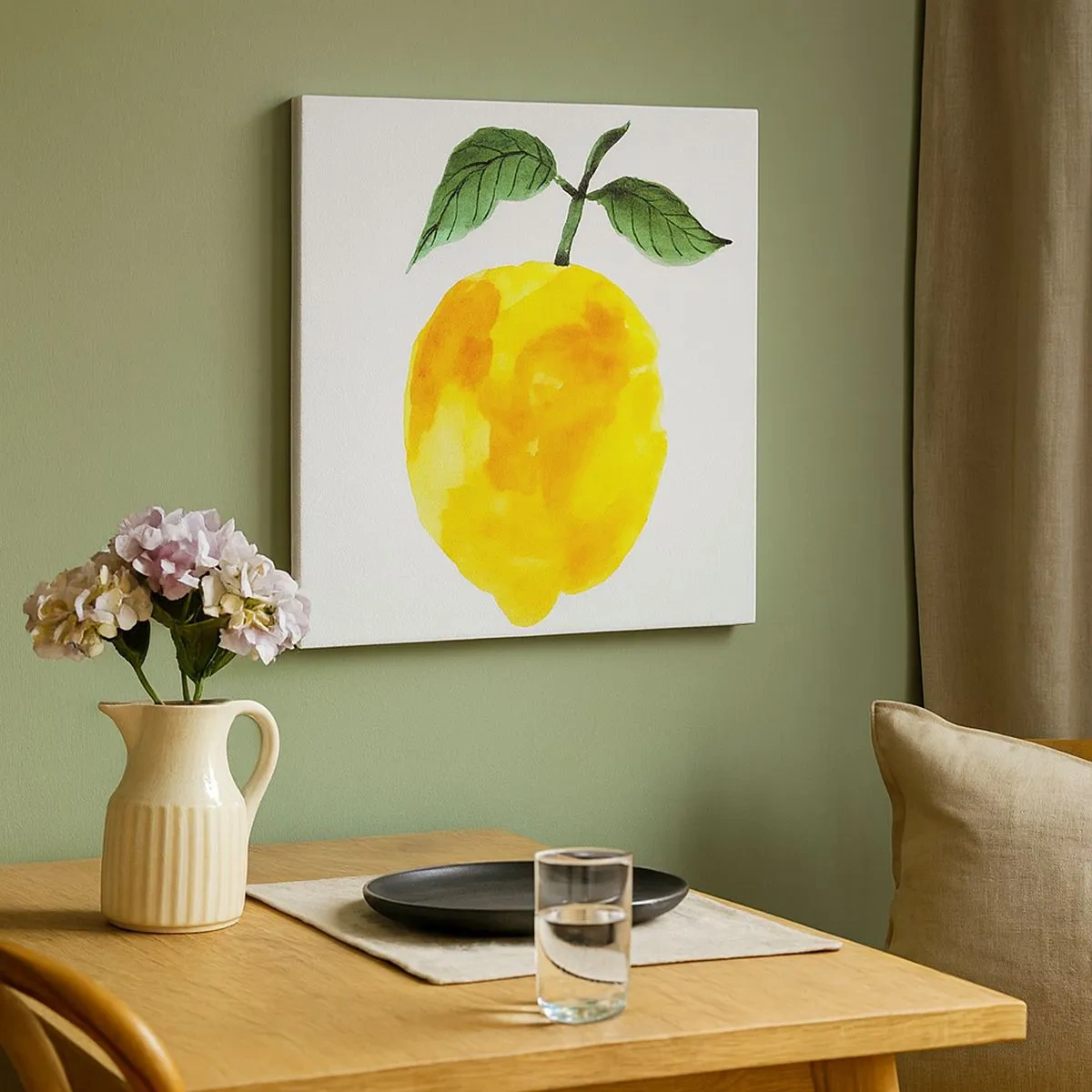 Schilderen op canvas - Hoe proef je de zon? - 30x30 cm