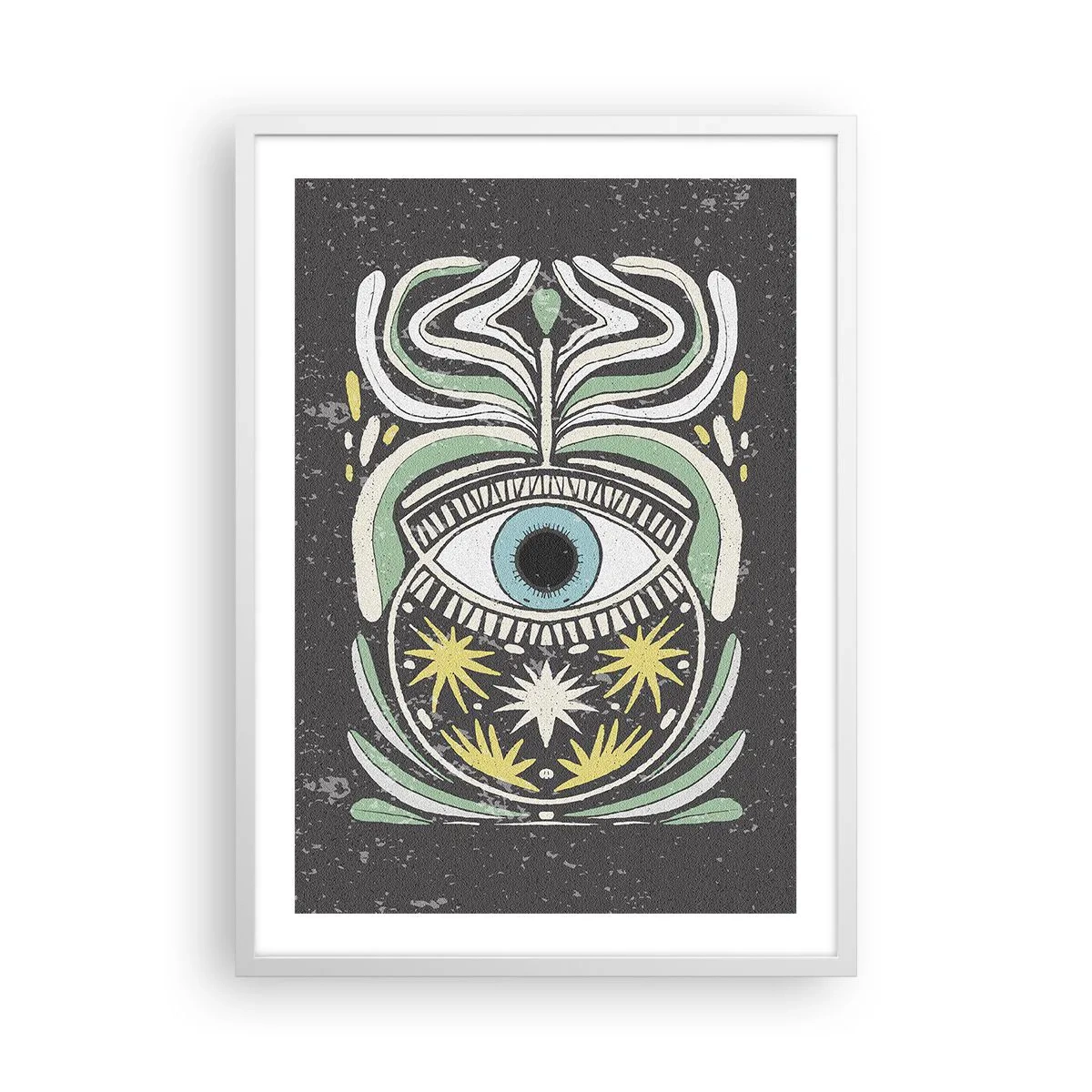Poster in een witte lijst - Tribale rituelen - 50x70 cm