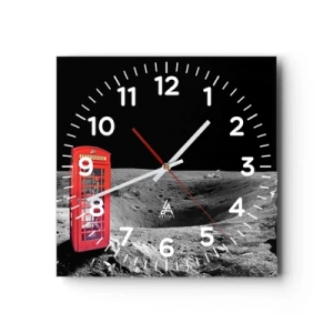 Wandklok - Klok - Een kosmische grap - 40x40 cm