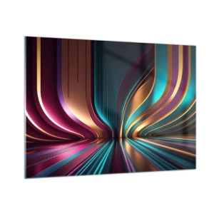 Schilderen op glas - Architectuur van licht - 100x70 cm