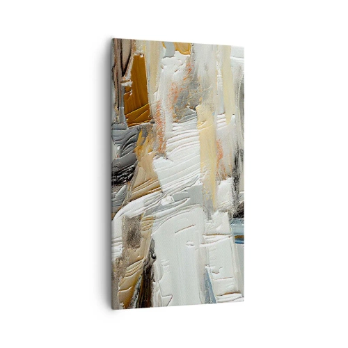 Schilderen op canvas - Kleurrijke lagen - 55x100 cm