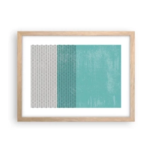 Een poster in een licht eiken lijst - Een uitgebalanceerde compositie - 40x30 cm