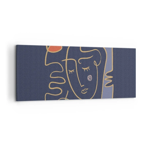 Schilderen op canvas - In nadenken - 120x50 cm