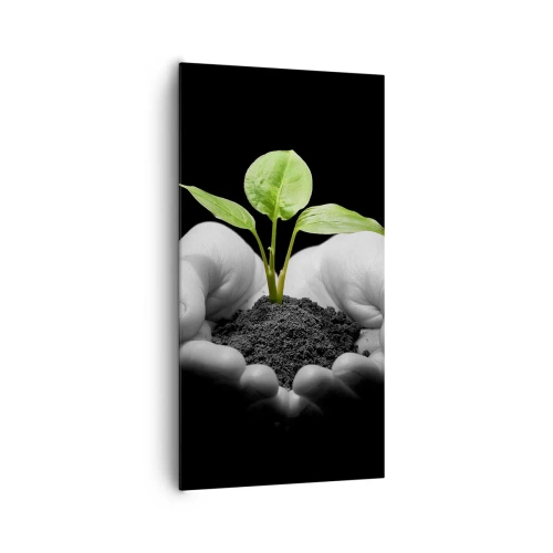 Schilderen op canvas - Ik hou van de natuur, ik bescherm haar - 65x120 cm