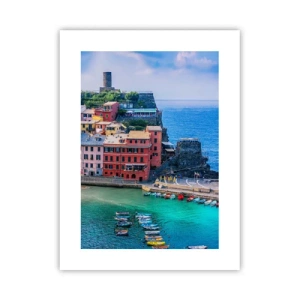 Poster - Mediterrane magische stad - 30x40 cm
