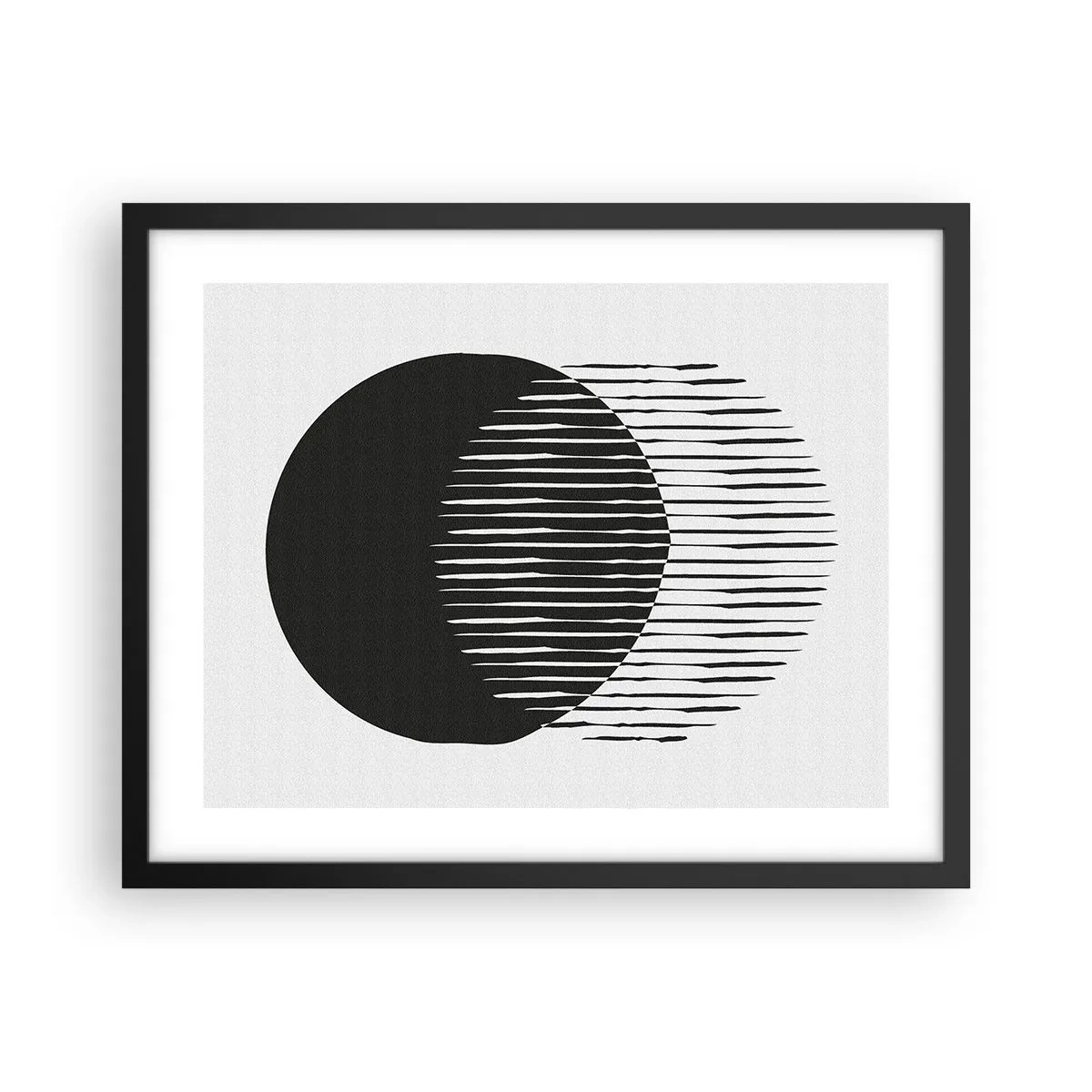 Poster in een zwarte lijst - Zijn alter ego - 50x40 cm