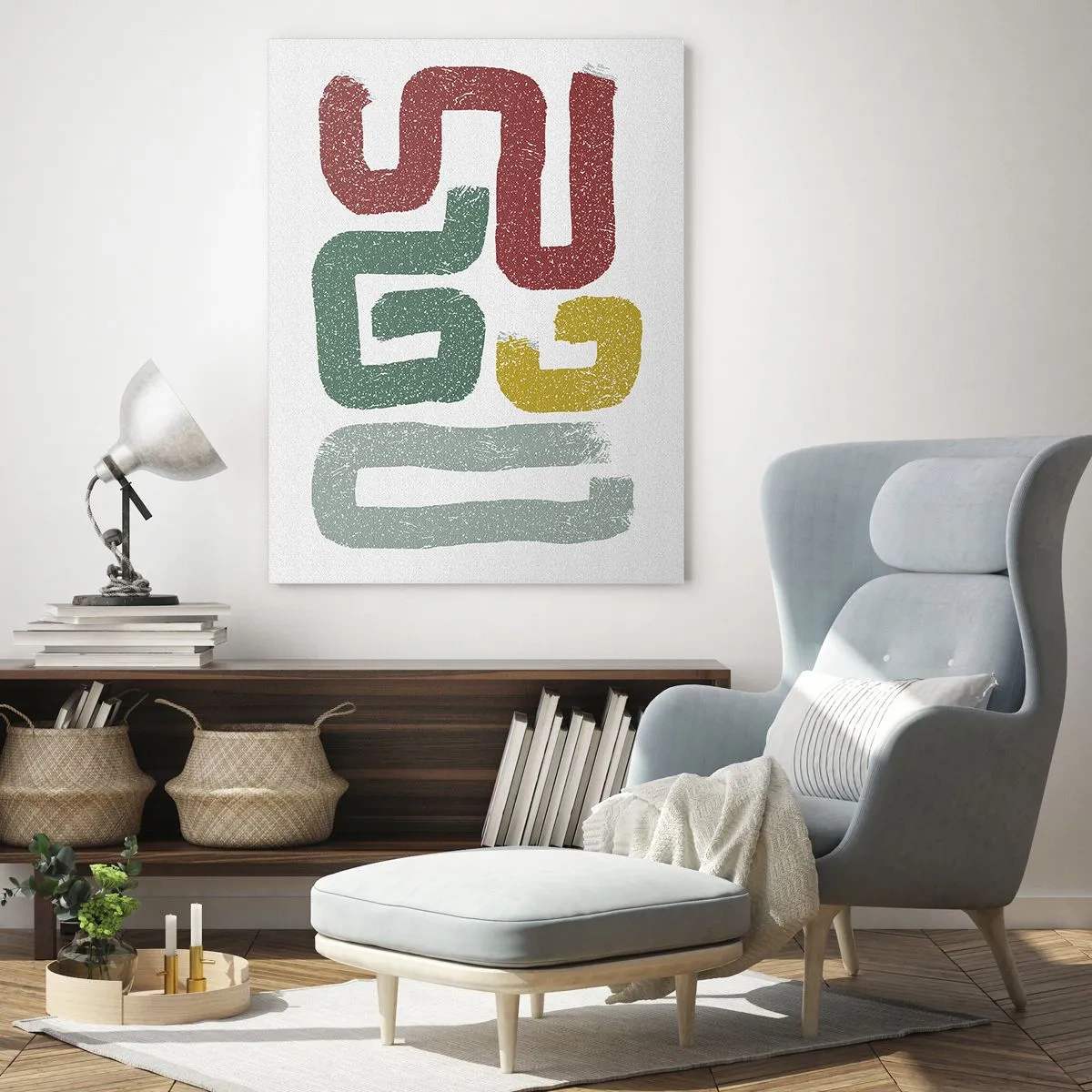 Schilderen op glas - In een onbekende taal - 80x120 cm