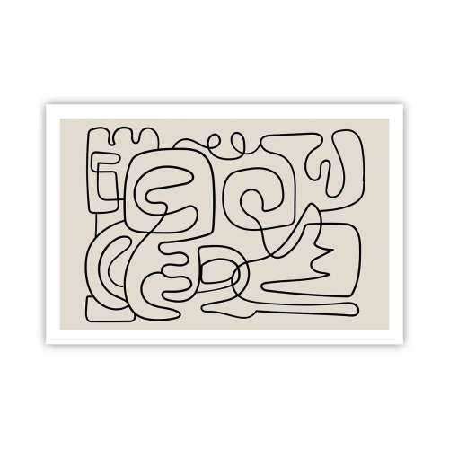 Poster - Volg het pad - 91x61 cm