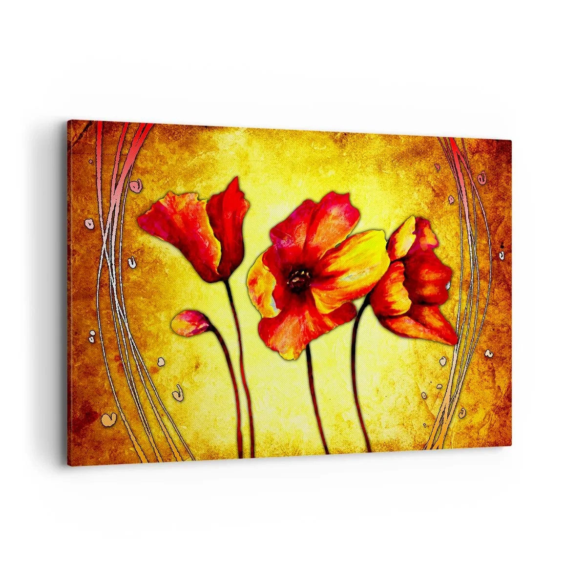 Schilderen op canvas - In Art Nouveau-decoraties - 120x80 cm